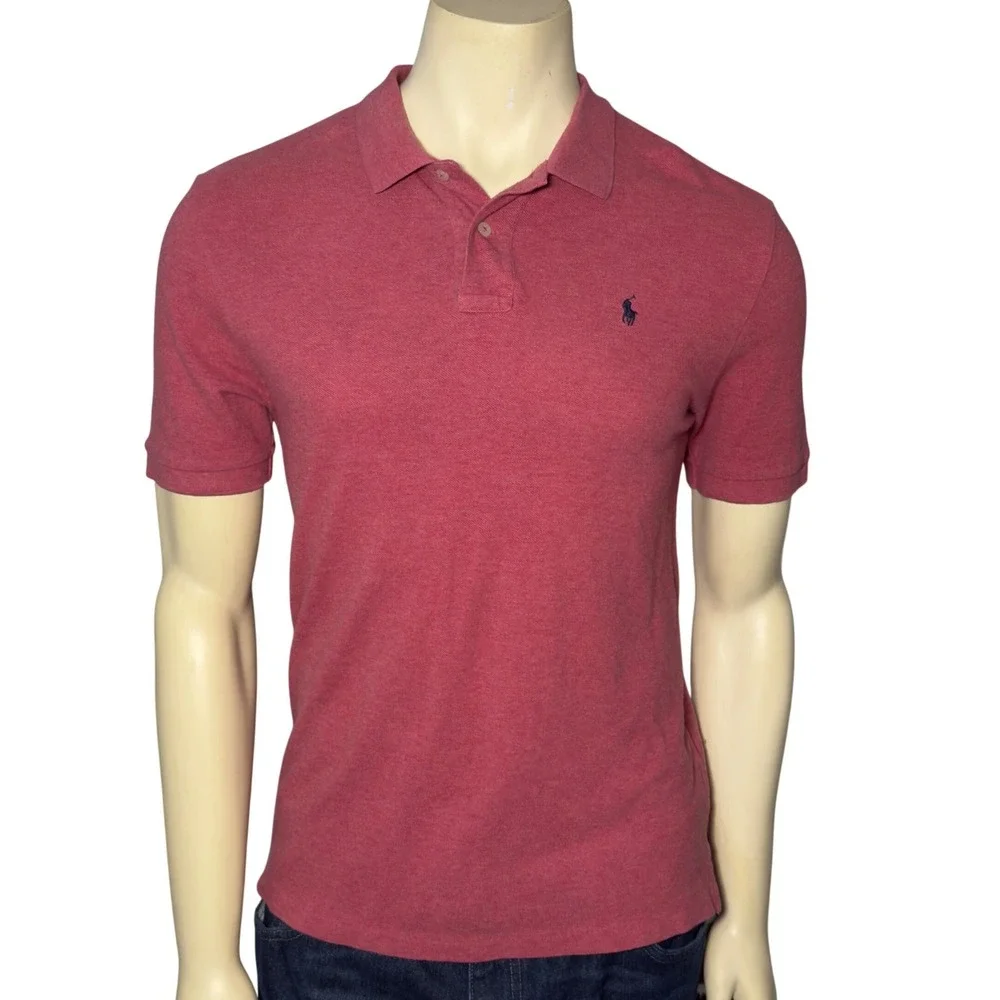 Polo Ralph Lauren Polo Shirt Mens XL Red Excellent Short Sleeve Cotton Pony